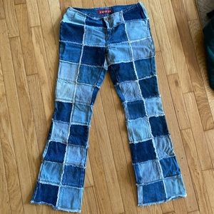 Patched jeans